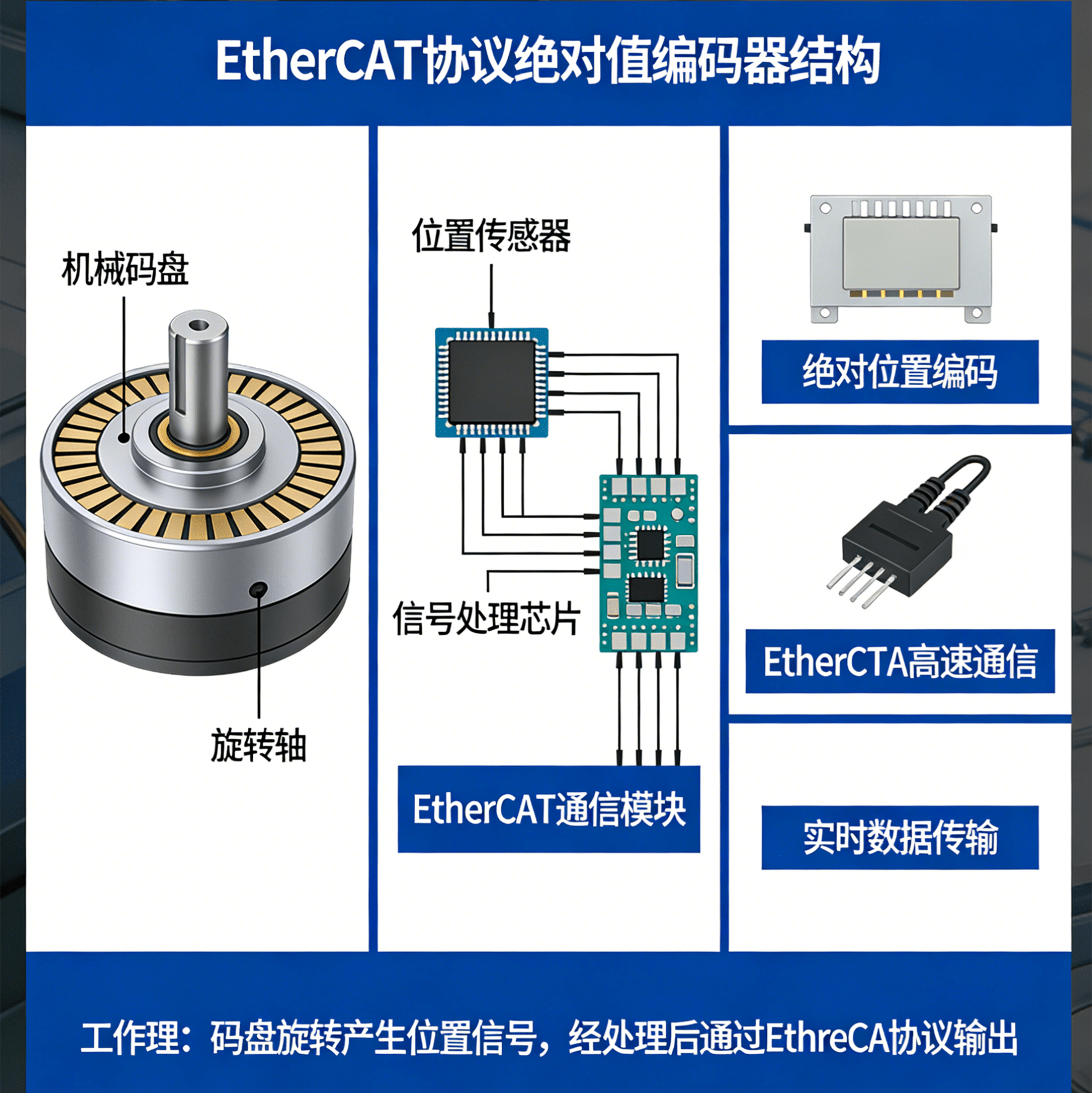 EtherCAT协议绝对值编码器通信